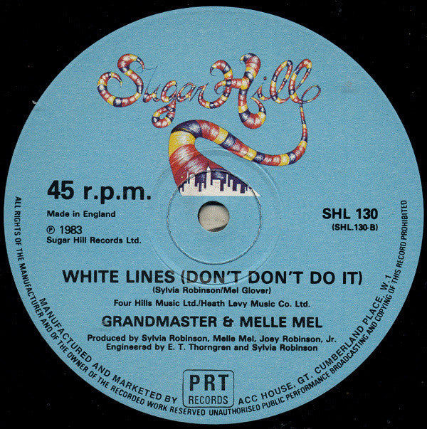 Grandmaster Flash & Melle Mel : White Lines (Don't Don't Do It) (12", 4 t)