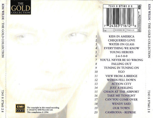 Kim Wilde : Greatest Hits - The Gold Collection (CD, Comp, Num)