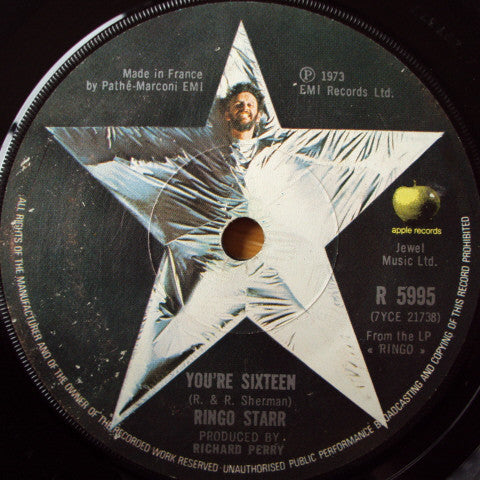 Ringo Starr : You're Sixteen (7", Single, Fre)