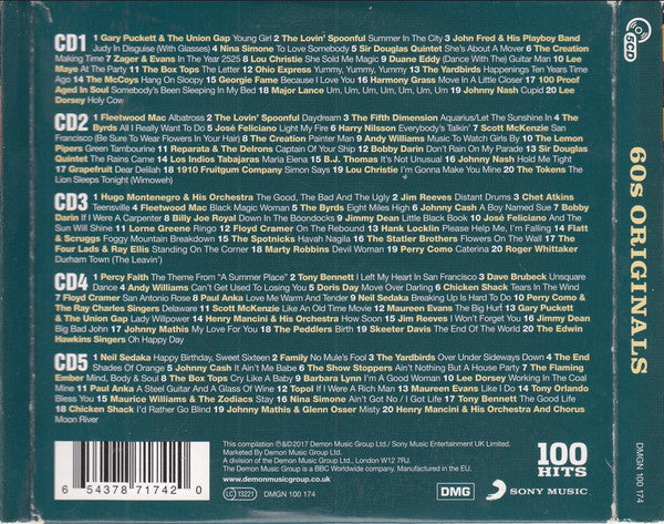 Various : 100 Hits 60s Originals (5xCD, Comp, RE, Dig)