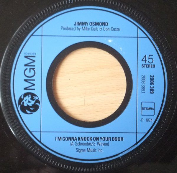 Jimmy Osmond : I'm Gonna Knock On Your Door (7", Single)