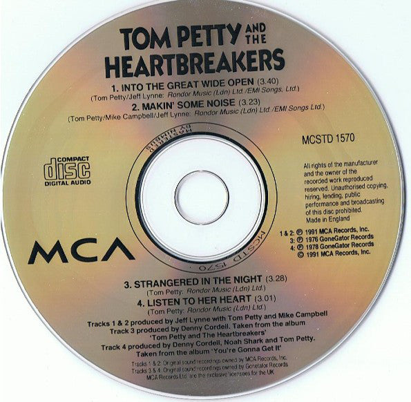 Tom Petty And The Heartbreakers : Into The Great Wide Open (CD, Single)