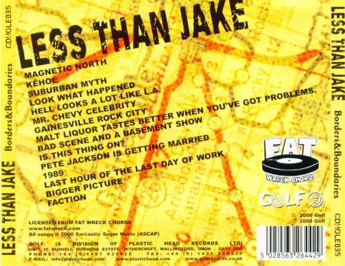 Less Than Jake : Borders & Boundaries (CD, Album)