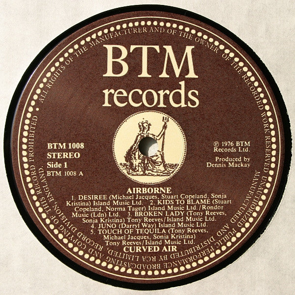 Curved Air : Airborne (LP, Album)