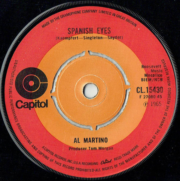 Al Martino - Spanish Eyes (7) (Very Good Plus (VG)) - DaddyPop