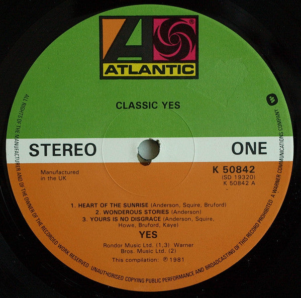 Yes : Classic Yes (LP, Comp)