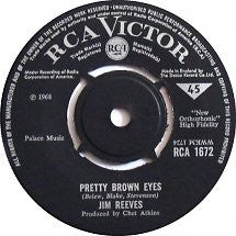 Jim Reeves : Pretty Brown Eyes (7")