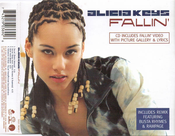Alicia Keys - Fallin (CD) (Very Good Plus (VG)) - DaddyPop