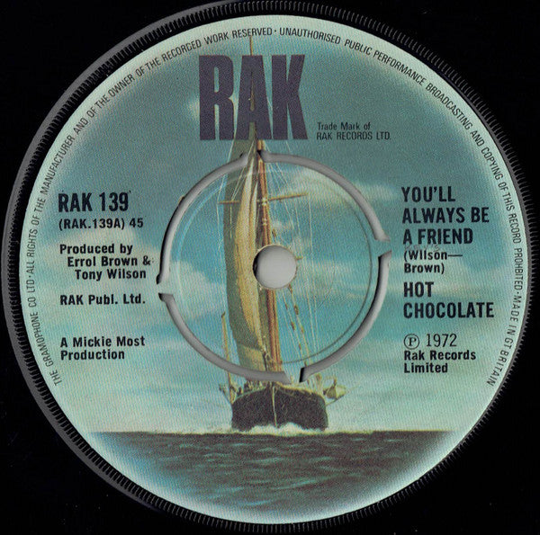 Hot Chocolate : You'll Always Be A Friend (7", Single)