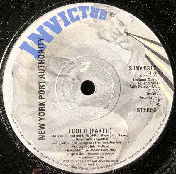 New York Port Authority : I Got It (7")