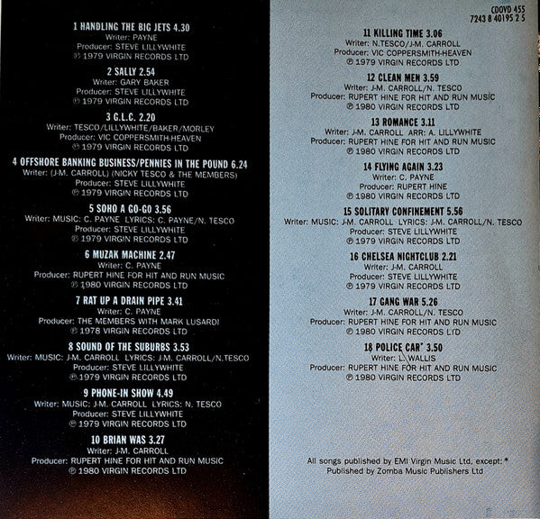 The Members : Sound Of The Suburbs - A Collection Of The Members Finest Moments (CD, Album, Comp, M/Print)