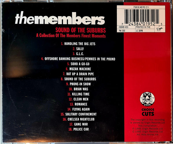 The Members : Sound Of The Suburbs - A Collection Of The Members Finest Moments (CD, Album, Comp, M/Print)