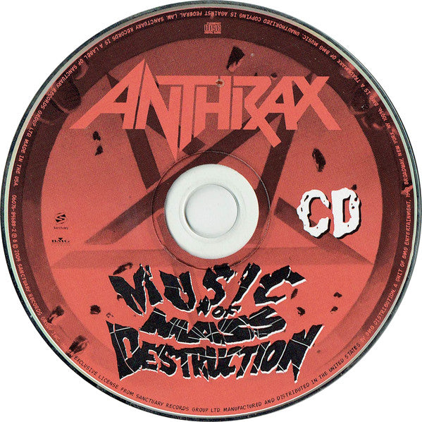 Anthrax : Music Of Mass Destruction (CD, Album + DVD-V, Multichannel, NTSC)