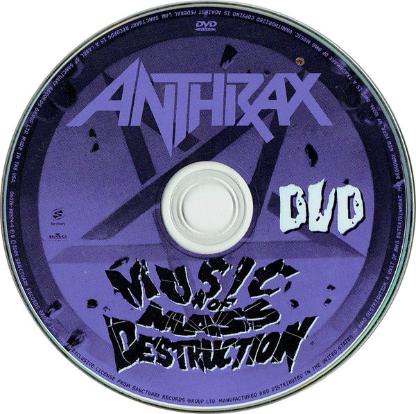 Anthrax : Music Of Mass Destruction (CD, Album + DVD-V, Multichannel, NTSC)