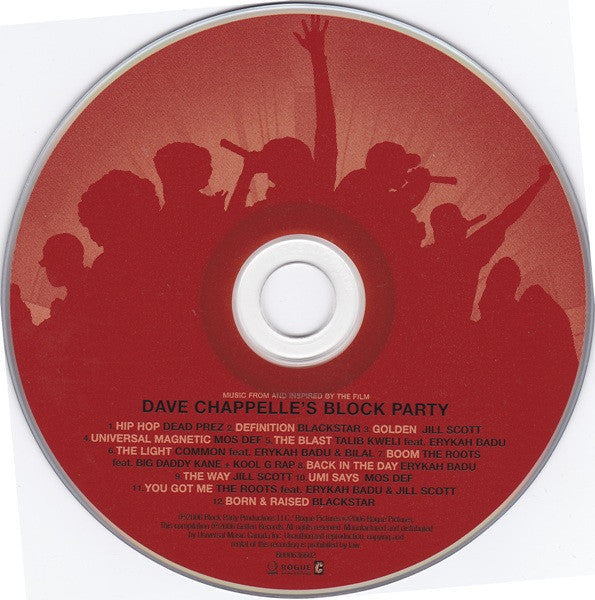 Various : Music From And Inspired By The Film: Dave Chappelle's Block Party (CD, Comp)