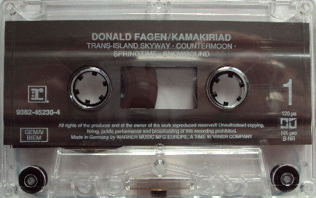 Donald Fagen - Kamakiriad (Cassette) (Very Good Plus (VG)) - DaddyPop