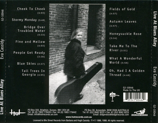 Eva Cassidy : Live At Blues Alley (CD, Album, RE)
