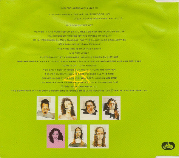 Vic Reeves And The Wonder Stuff : Dizzy (CD, Single)