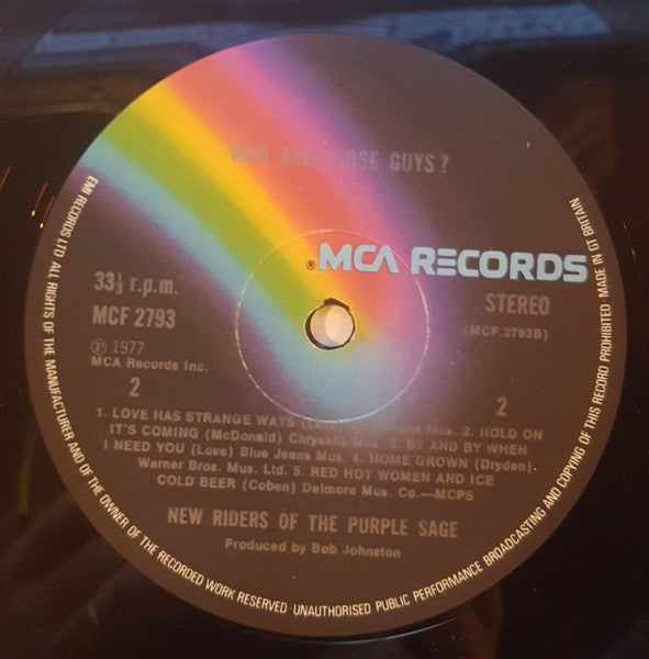 New Riders Of The Purple Sage : Who Are Those Guys? (LP)