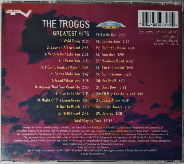 The Troggs : Greatest Hits (CD, Comp)