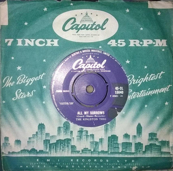Kingston Trio : All My Sorrows / M.T.A. (7", Single)