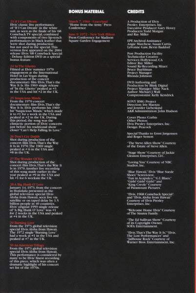 Elvis Presley : The King Of Rock 'N' Roll (#1 Hit Performances And More) (DVD, Comp, NTSC)