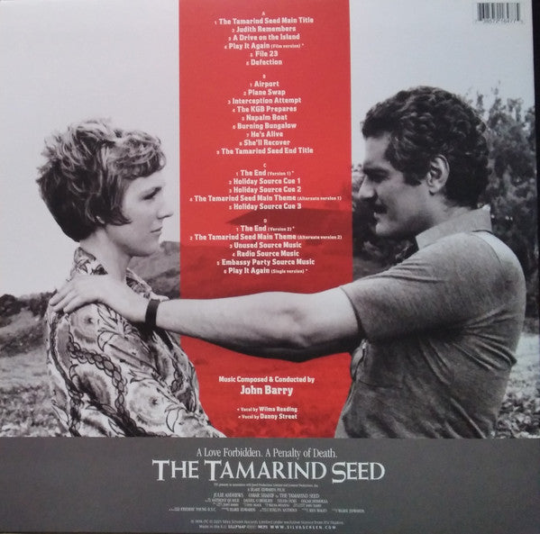 John Barry : The Tamarind Seed (Original Motion Picture Soundtrack Album) (LP, Blu + LP, Red + Album, RSD, Num)
