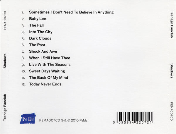 Teenage Fanclub : Shadows (CD, Album)