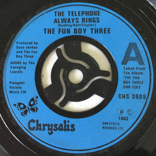 Fun Boy Three : The Telephone Always Rings (7", Single, Blu)