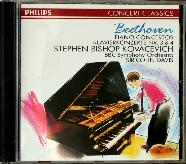 Ludwig van Beethoven, Stephen Bishop-Kovacevich, BBC Symphony Orchestra, Sir Colin Davis : Piano Concertos = Klavierkonzerte Nr. 3 & 4 (CD, Comp, RE, RM, PDO)