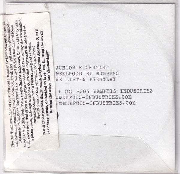 The Go! Team : Junior Kickstart (CDr, Single, Promo)