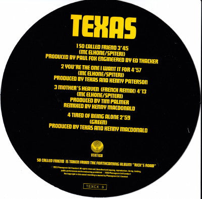 Texas : So Called Friend (CD, Single, Ltd, Num)