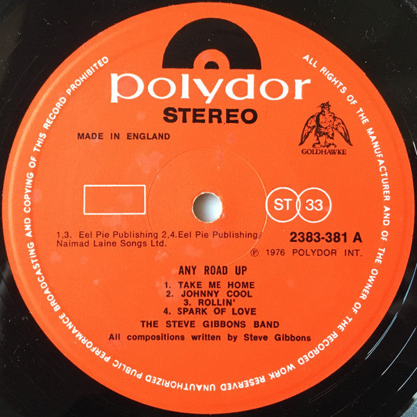Steve Gibbons Band : Any Road Up (LP, Album)