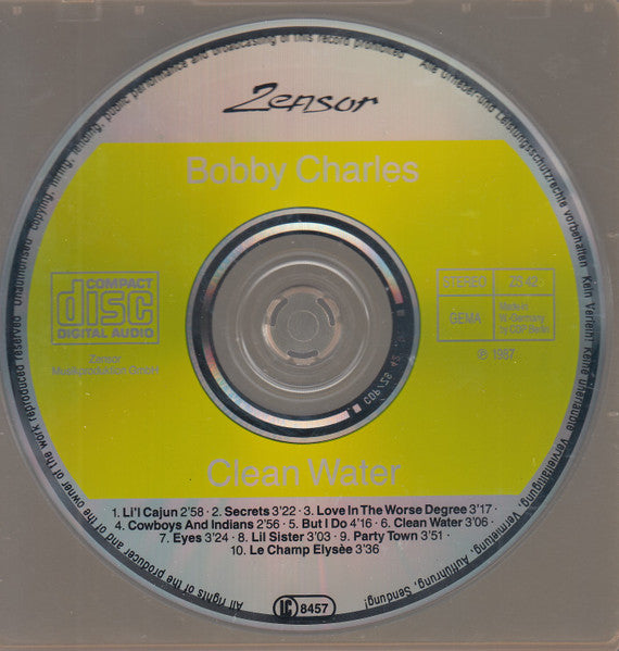 Bobby Charles : Clean Water (CD, Album)