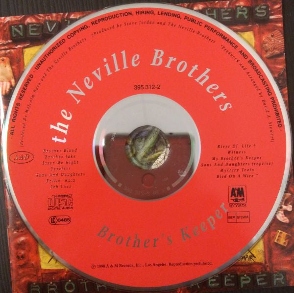 The Neville Brothers : Brother's Keeper (CD, Album)