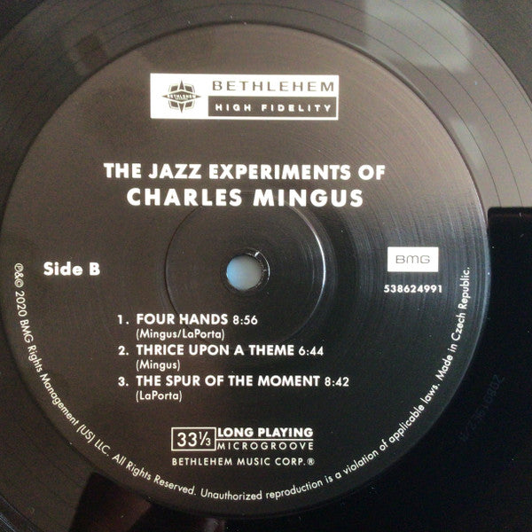 Charles Mingus : The Jazz Experiments Of Charles Mingus (LP, Comp, Mono, RE, 180)