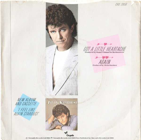Alvin Stardust - Got A Little Heartache (7) (Very Good Plus (VG)) - DaddyPop