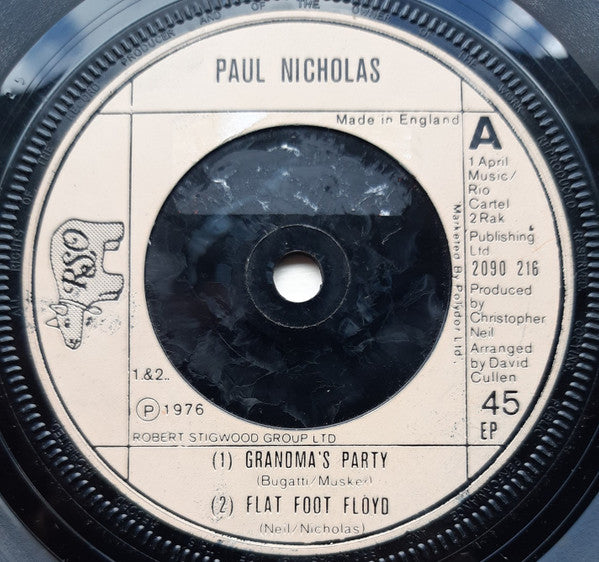 Paul Nicholas : Grandma's Party (7", EP)