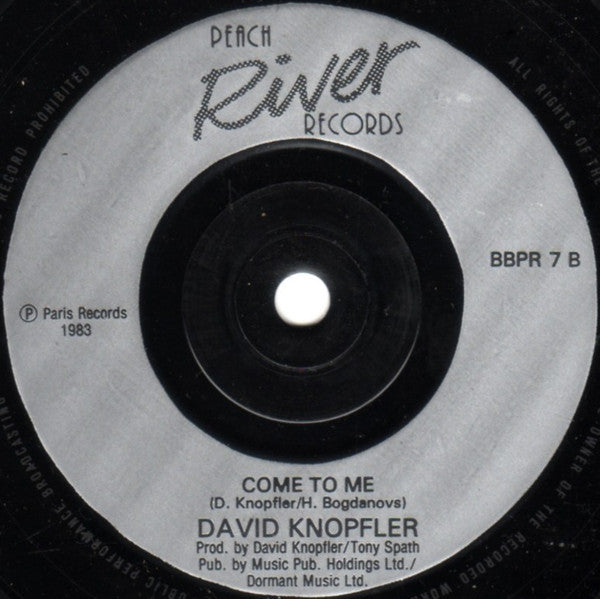 David Knopfler : Soul Kissing (7", Single)