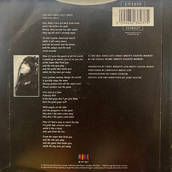 Buffy Sainte-Marie : The Big Ones Get Away (7")