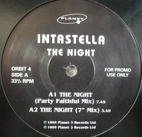 Intastella : The Night (12", Single, Promo)