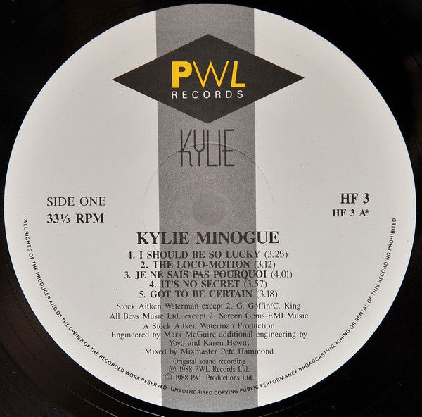 Kylie Minogue : Kylie (LP, Album)