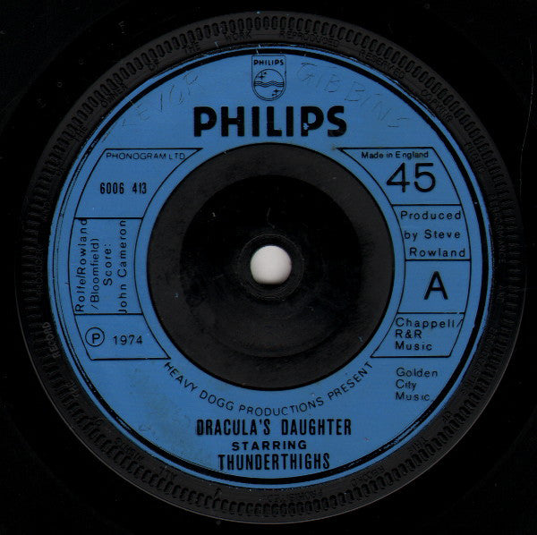 Thunderthighs : Dracula's Daughter (7", Blu)