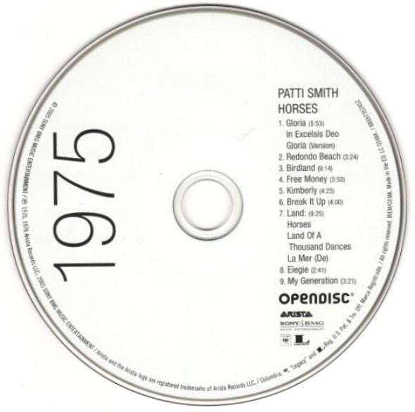 Patti Smith - HorsesHorses (CD) (Very Good Plus (VG)) - DaddyPop