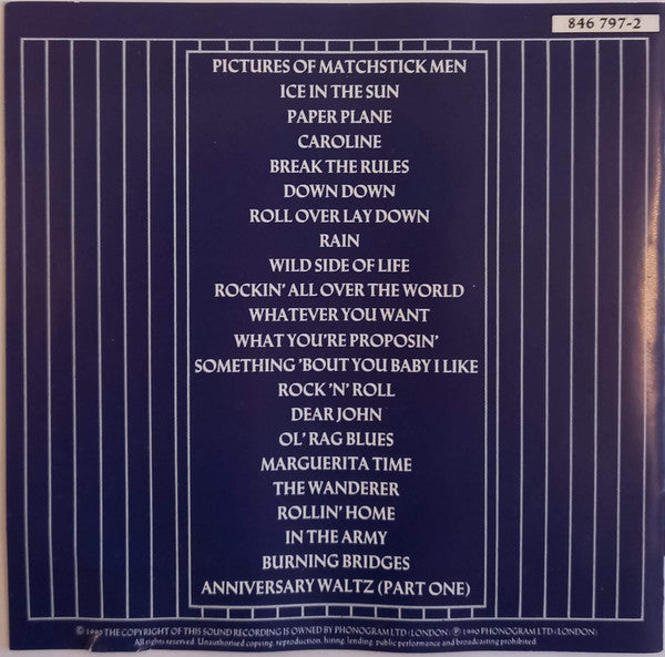 Status Quo : Rocking All Over The Years (CD, Comp, Nim)