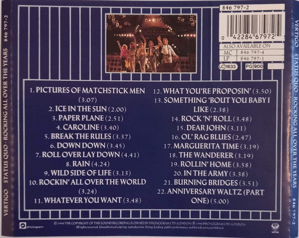 Status Quo : Rocking All Over The Years (CD, Comp, Nim)