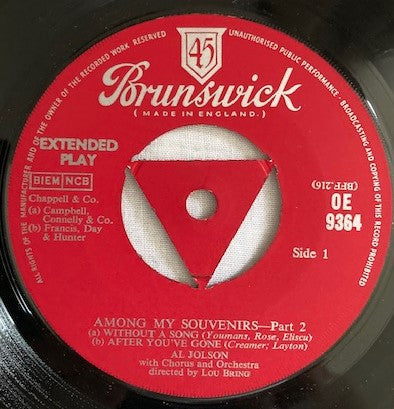 Al Jolson - Among My Souvenirs Part 2 (7) (Good (G)) - DaddyPop