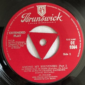 Al Jolson - Among My Souvenirs Part 2 (7) (Good (G)) - DaddyPop