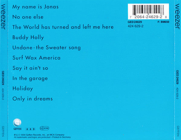 Weezer : Weezer (CD, Album, RP)