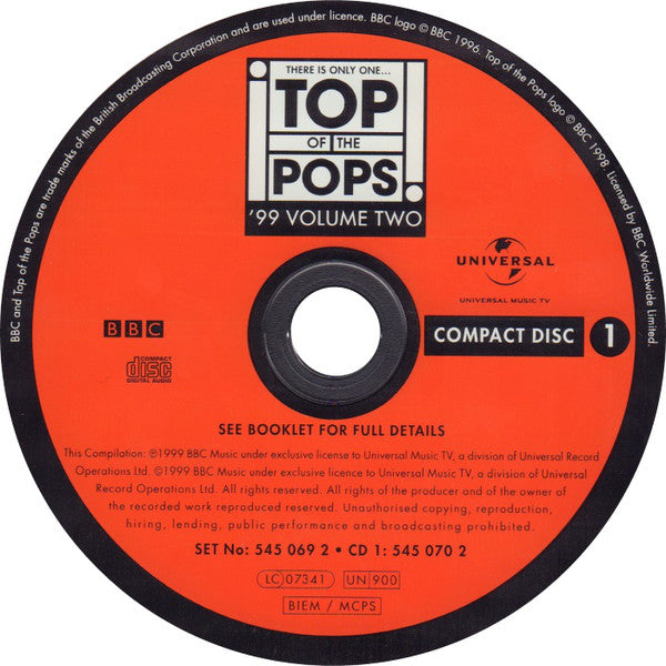 Various : Top Of The Pops '99 Volume Two (2xCD, Comp)